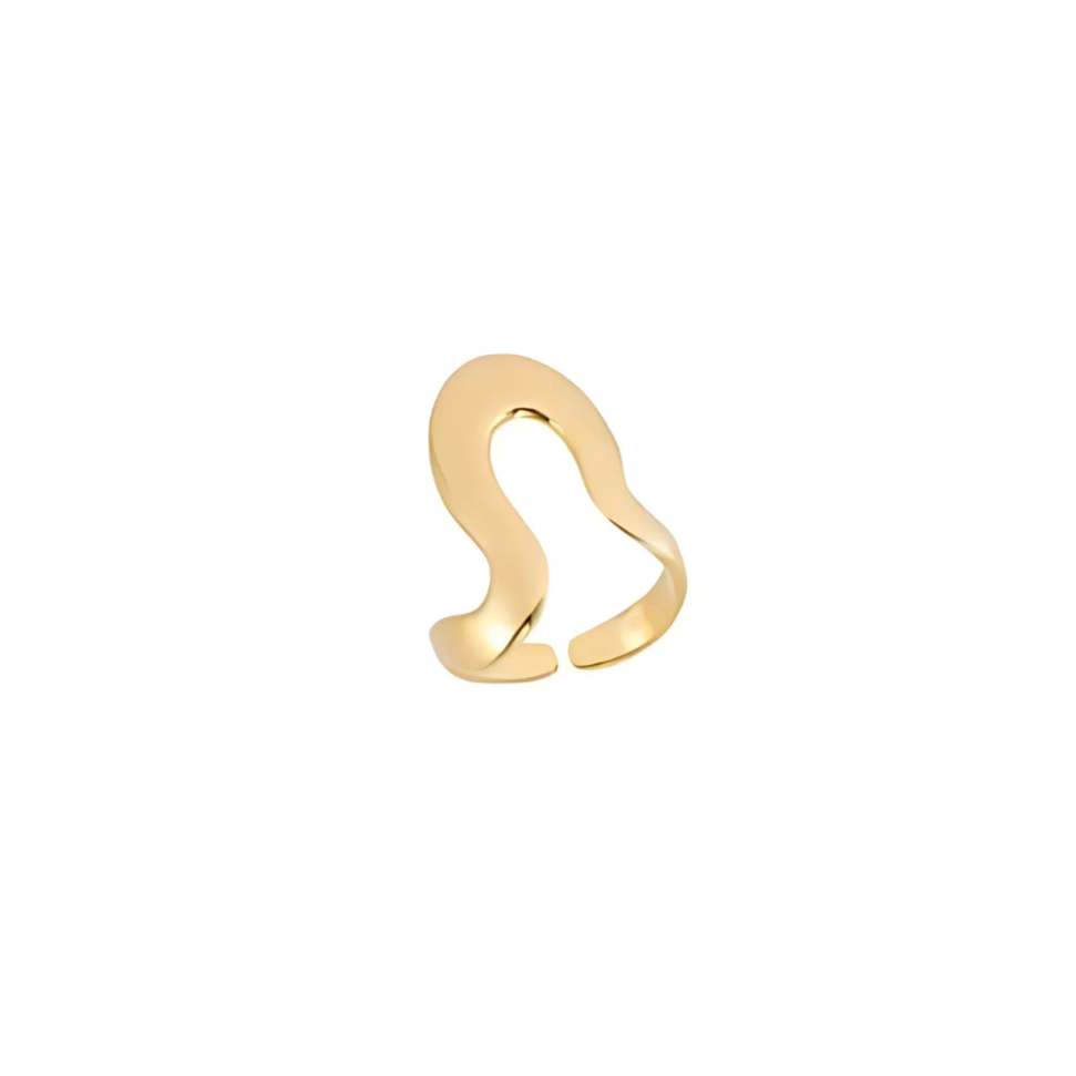 Eternal Wave Ring -  18k Gold Plated
