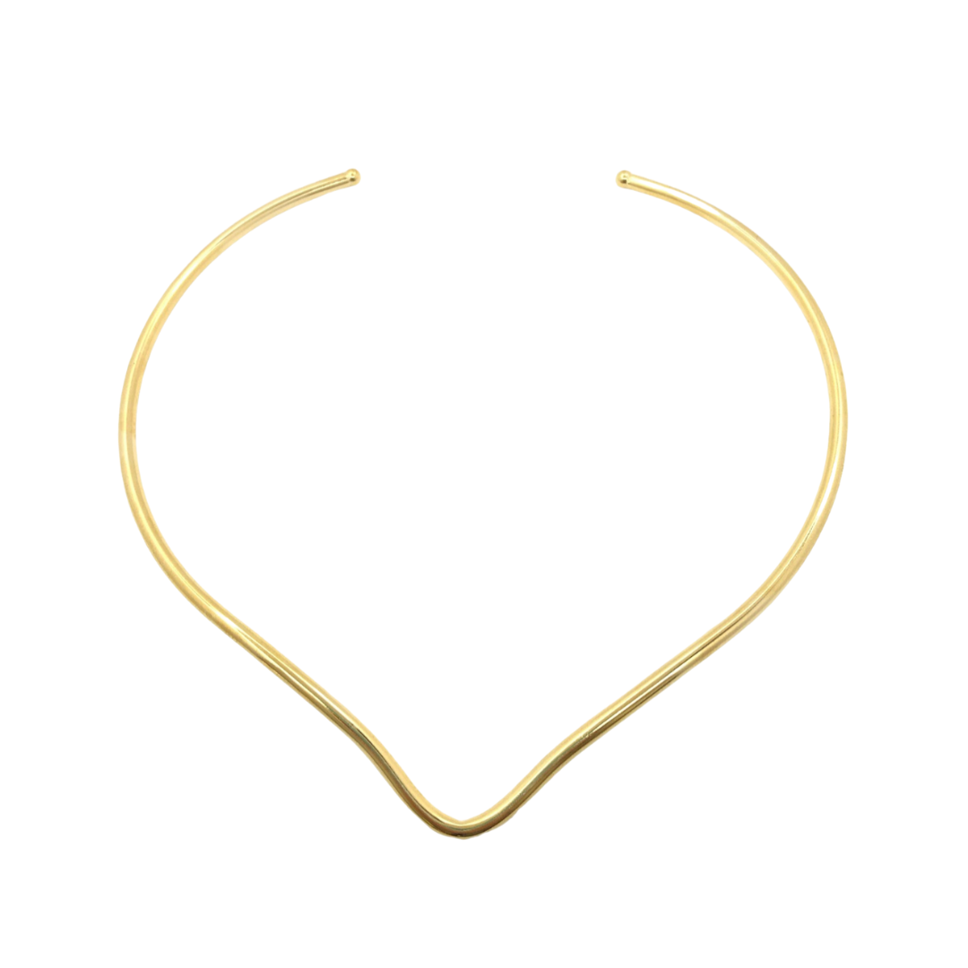 Aura V Necklace - 18k Gold Plated