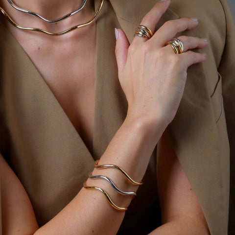 Golden Dune Bracelet – 18K Gold Plated Bracelet