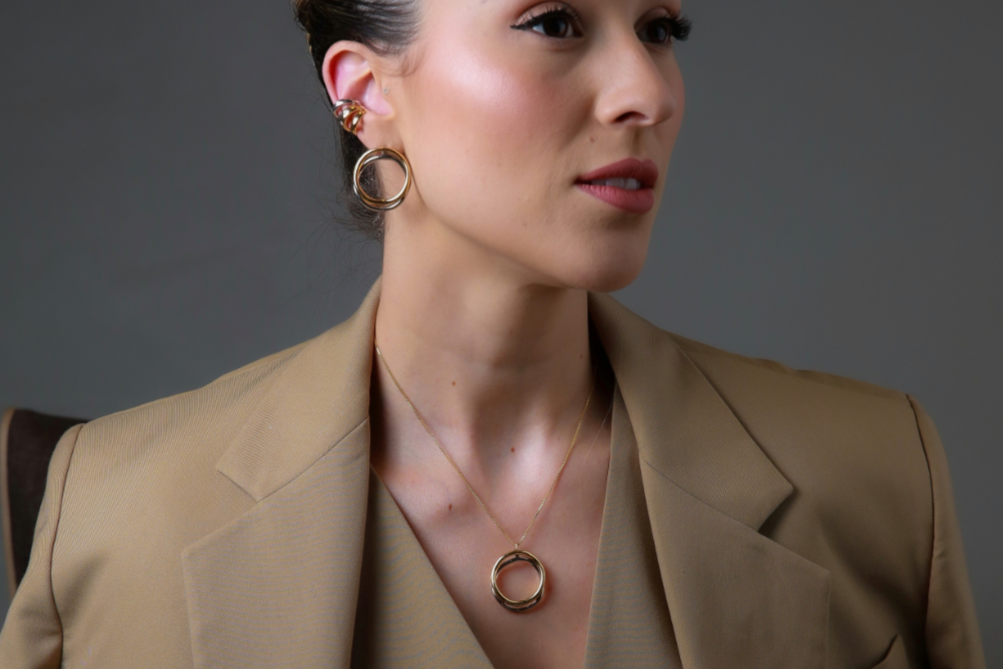 Eternal Circle Necklace -  18k Gold Plated