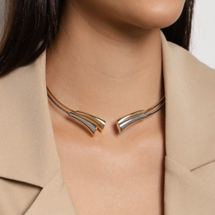 Dual Essence Necklace - 18k Gold Plated