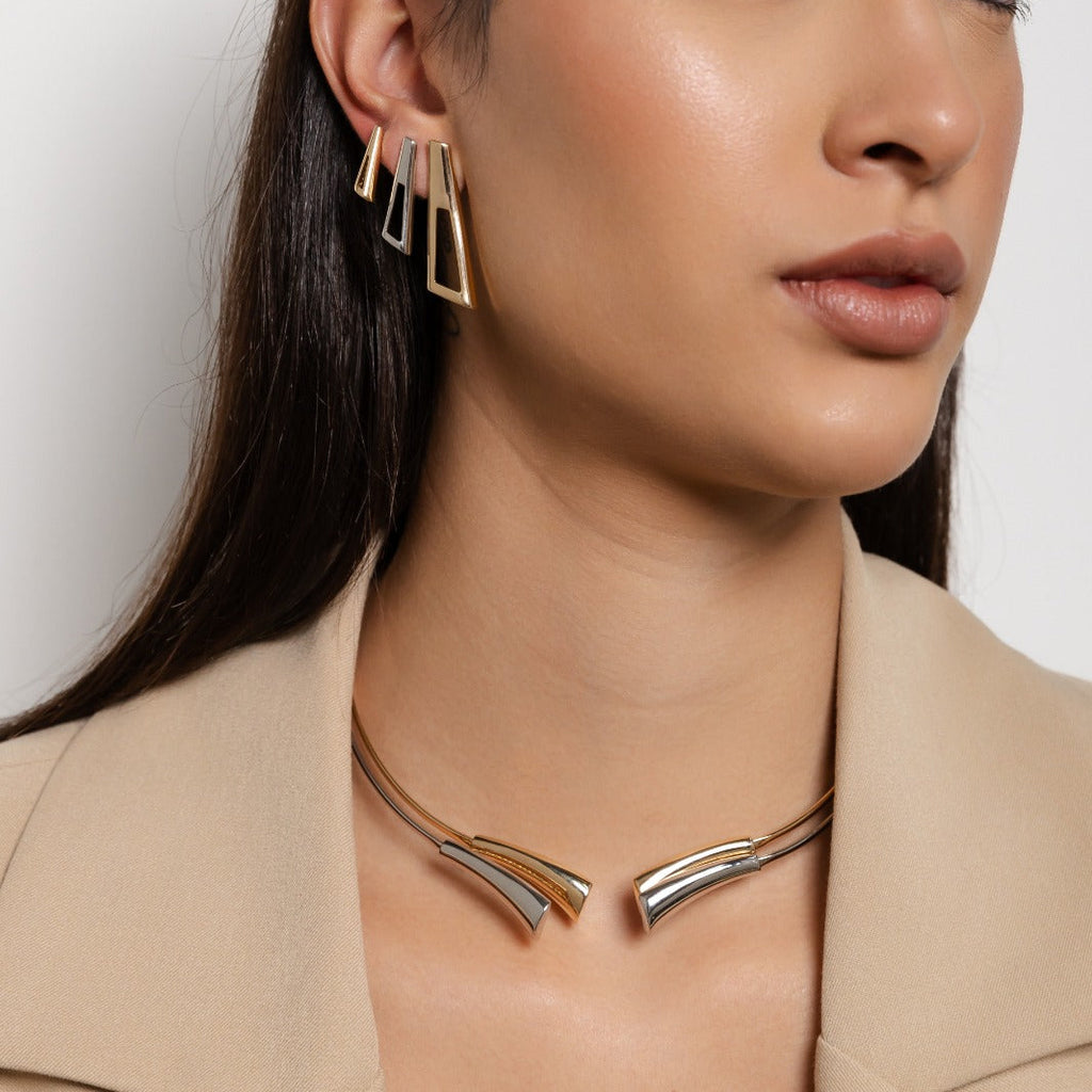 Dual Essence Necklace - 18k Gold Plated